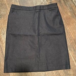 New York & Company Dark Blue Business Skirt